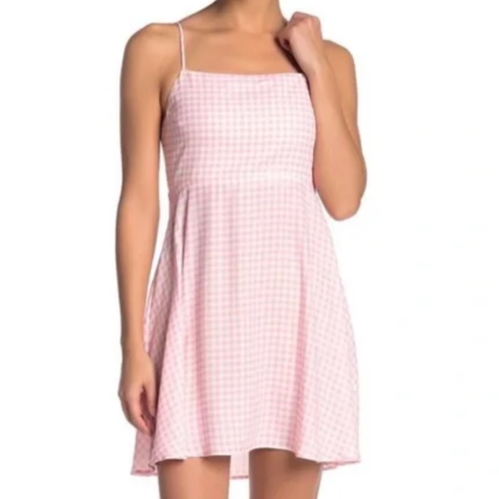 Pink and White Checkered Show Me Your MuMu Dress